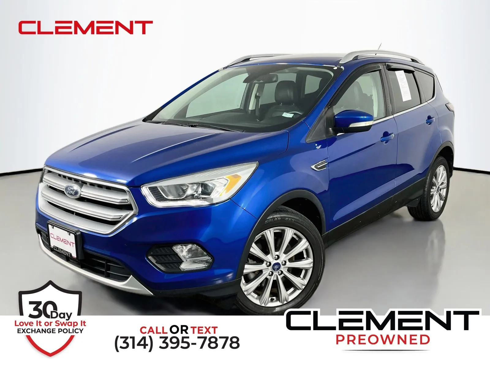 Blue 2017 Ford Escape Titanium for sale in Florissant, MO