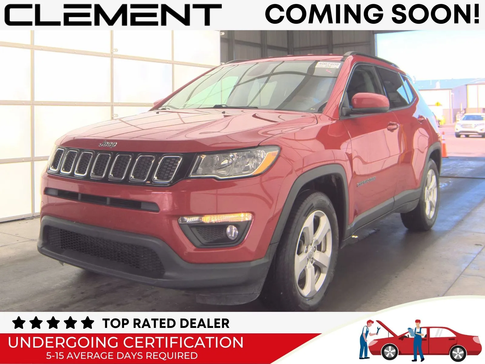 Red 2018 Jeep Compass Latitude for sale in Florissant, MO