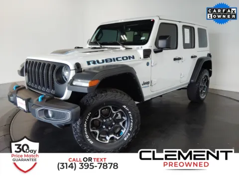 White 2022 Jeep Wrangler Unlimited Rubicon 4xe for sale in Florissant, MO