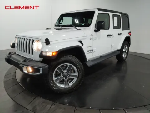 White 2019 Jeep Wrangler Unlimited Sahara for sale in Florissant, MO