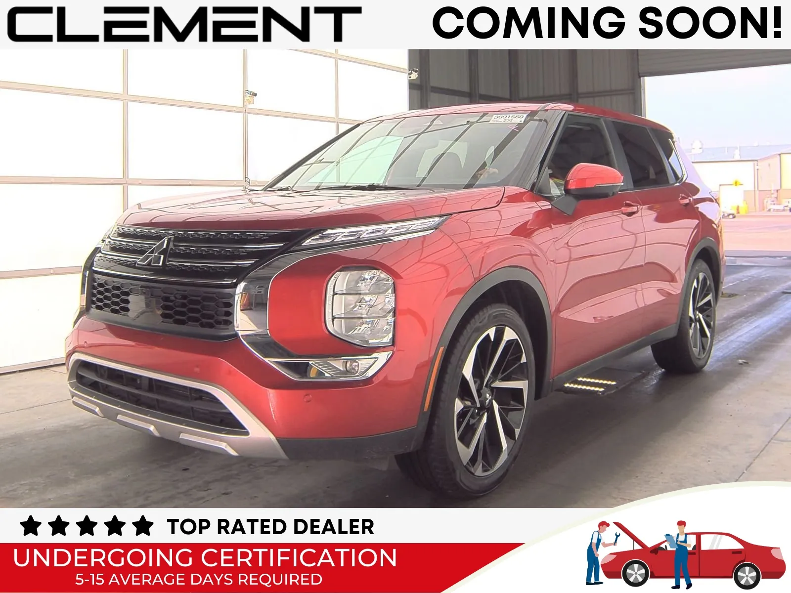 Red 2023 Mitsubishi Outlander SE for sale in Florissant, MO