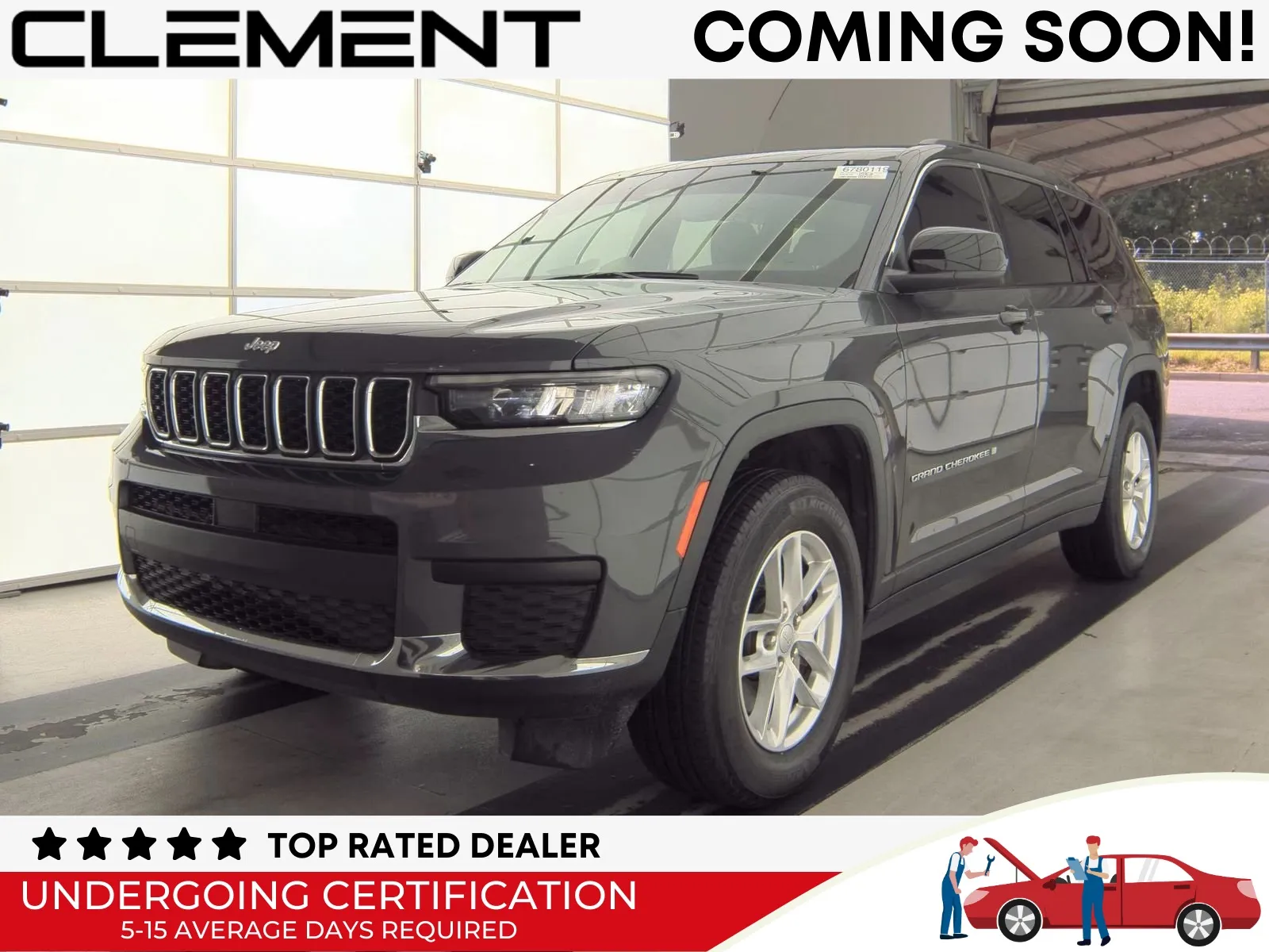 Gray 2024 Jeep Grand Cherokee L Laredo for sale in Florissant, MO