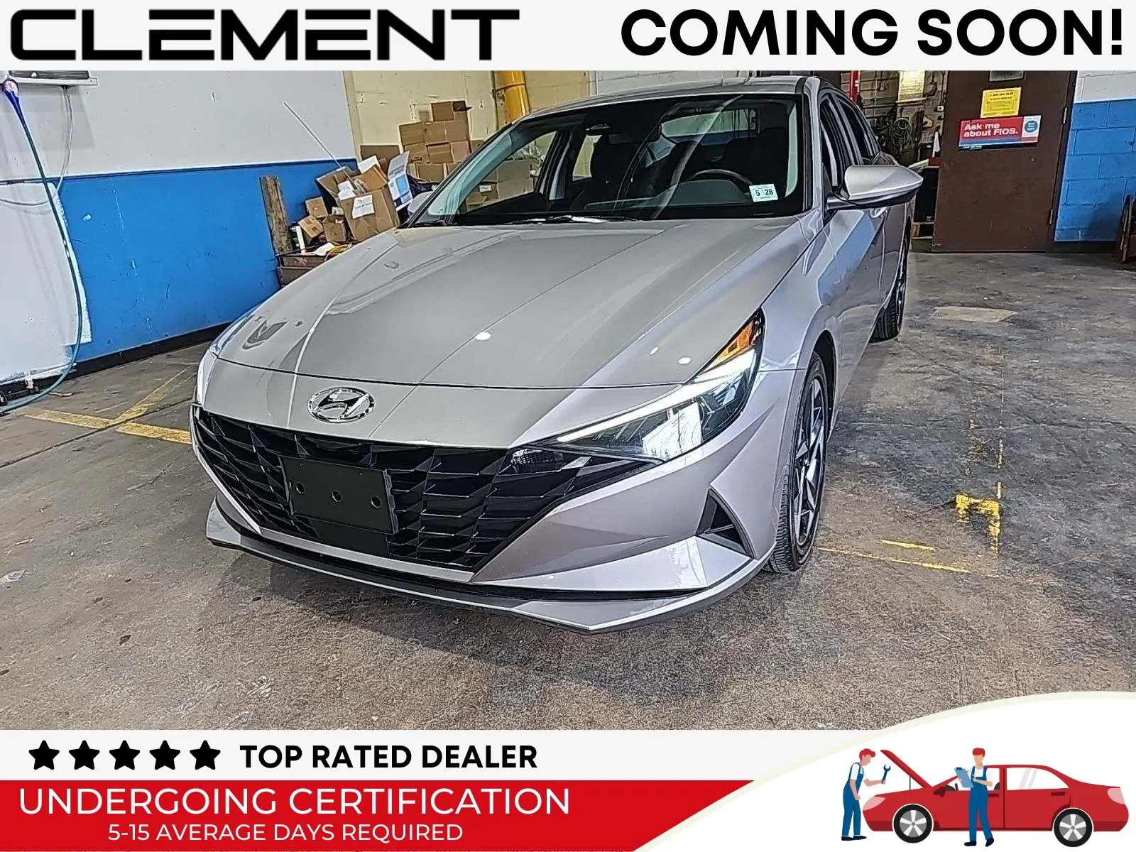 Silver 2023 Hyundai Elantra SEL for sale in Florissant, MO