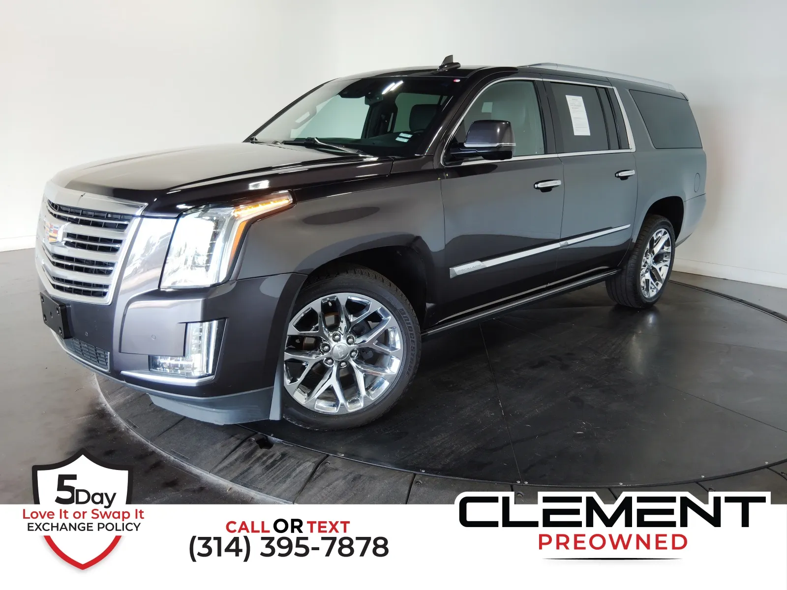 Gray 2016 Cadillac Escalade ESV Platinum Edition for sale in Florissant, MO