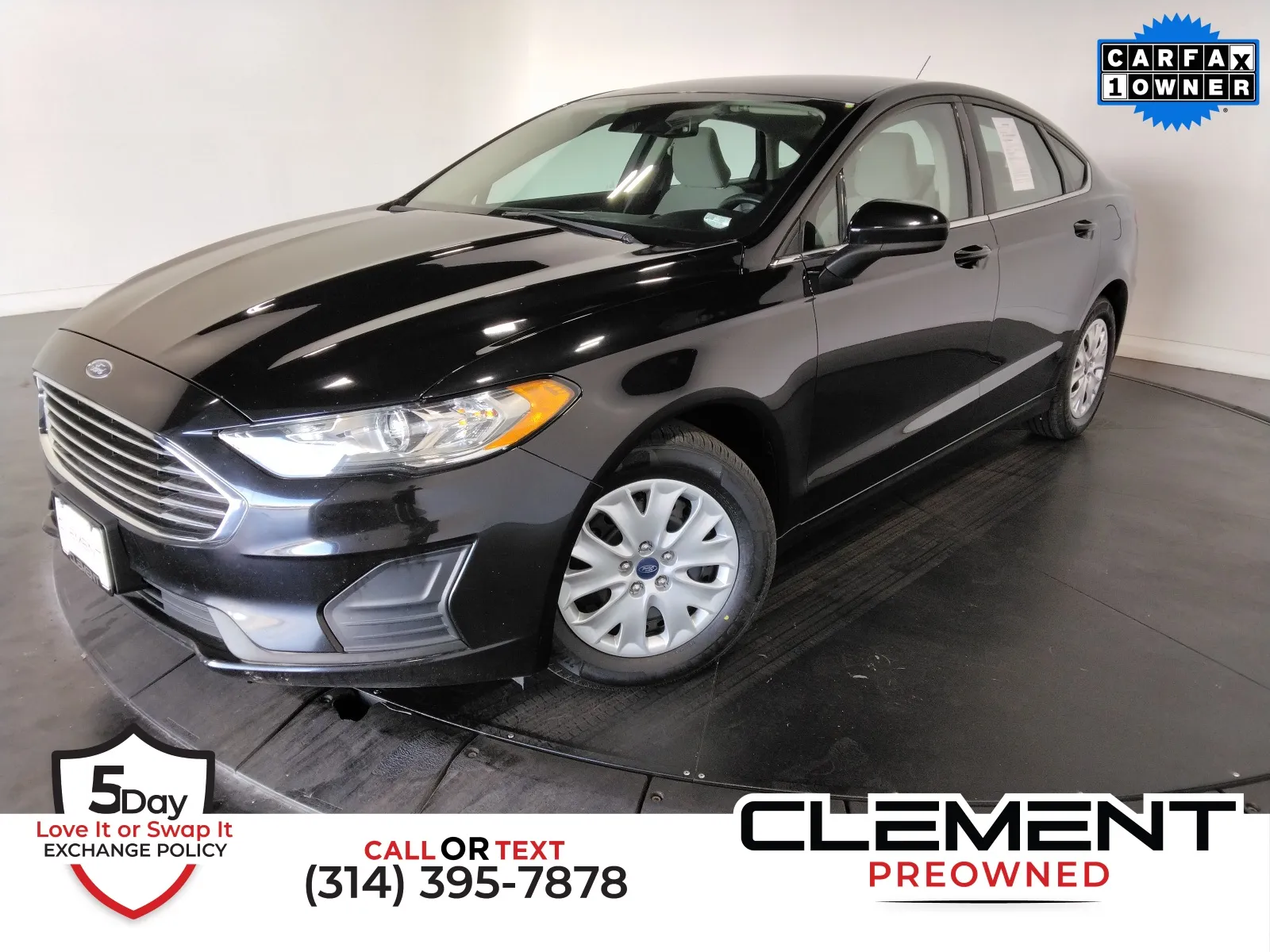 Black 2019 Ford Fusion S for sale in Florissant, MO