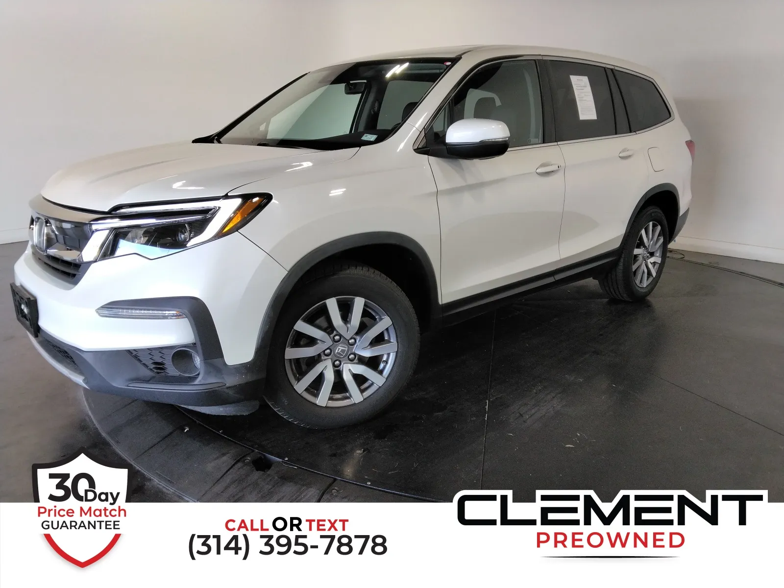 White 2019 Honda Pilot EX-L for sale in Florissant, MO