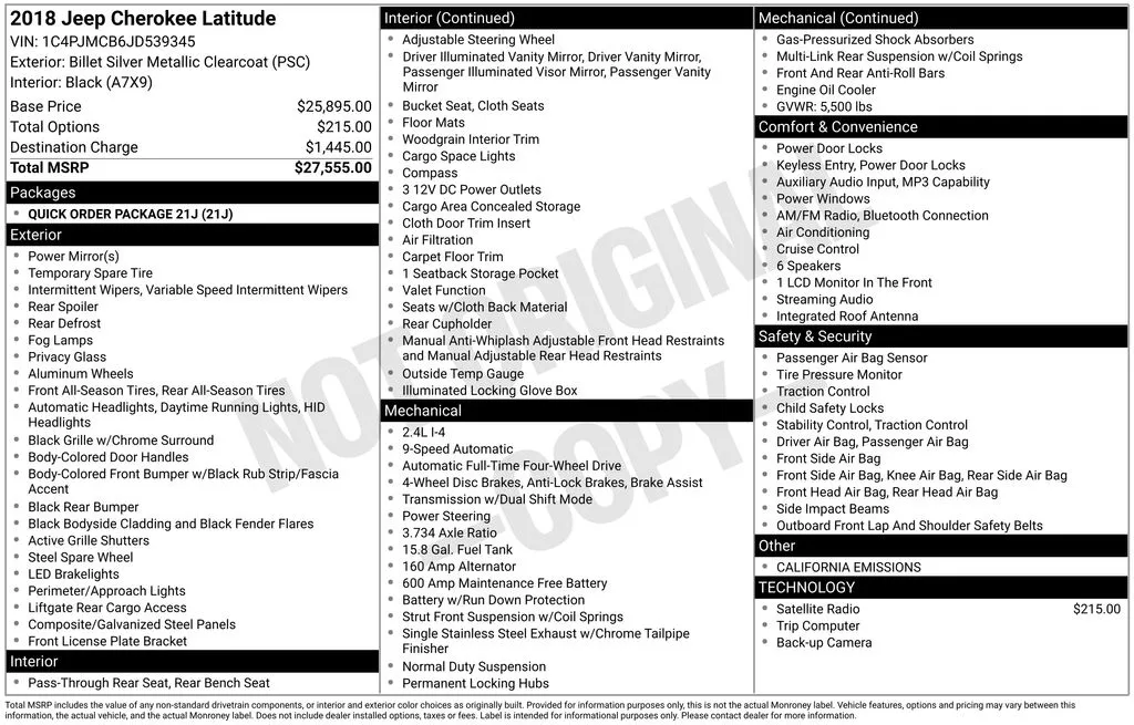 2018 Jeep Cherokee Latitude for sale in Berlin, NJ