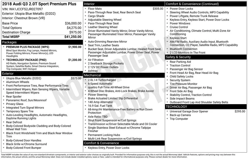 2018 Audi Q3 2.0T Premium for sale in Berlin, NJ