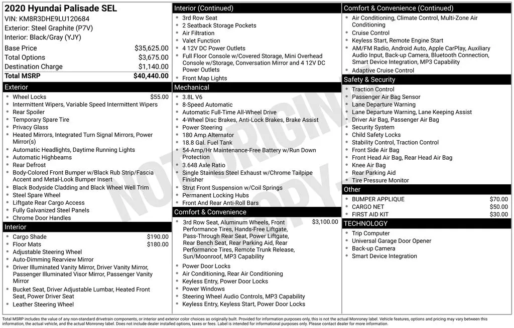 2020 Hyundai Palisade SEL for sale in Berlin, NJ