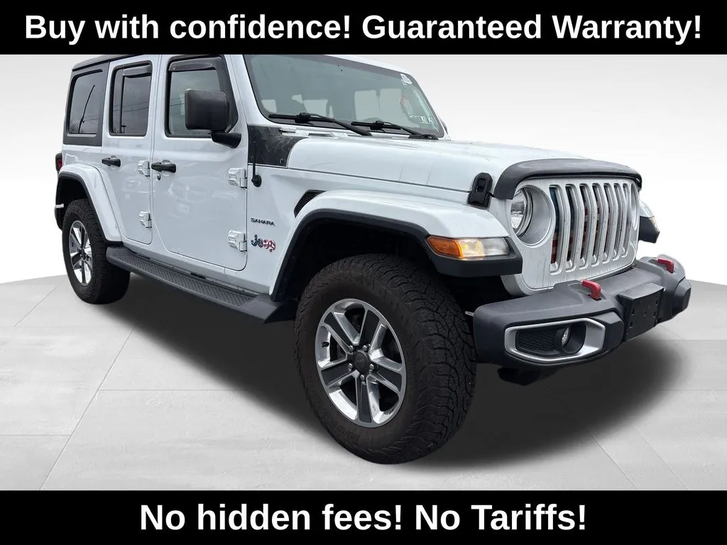 White 2018 Jeep Wrangler Unlimited Sahara for sale in Berlin, NJ