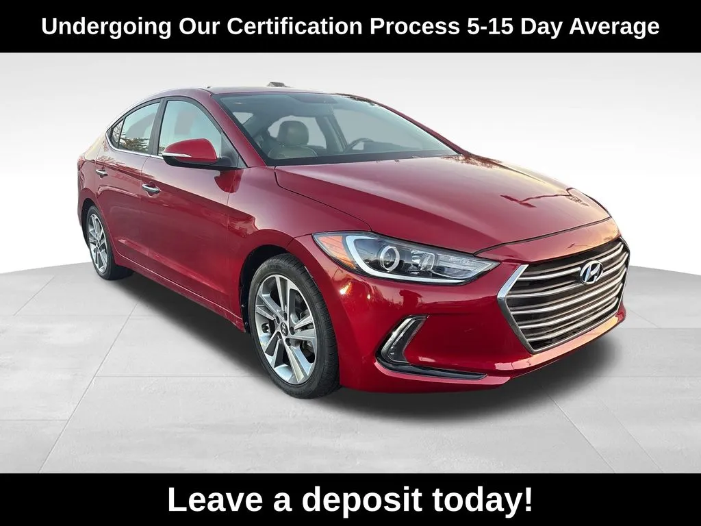 Red 2017 Hyundai Elantra Limited for sale in Berlin, NJ