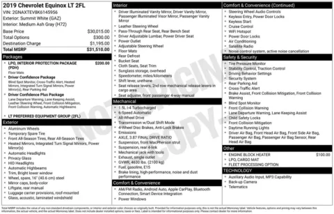 White 2019 Chevrolet Equinox LT for sale in Berlin, NJ