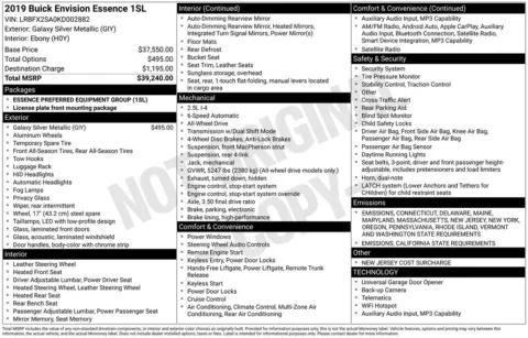 Silver 2019 Buick Envision Essence for sale in Berlin, NJ