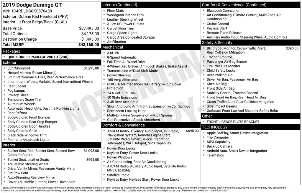 2019 Dodge Durango GT for sale in Berlin, NJ