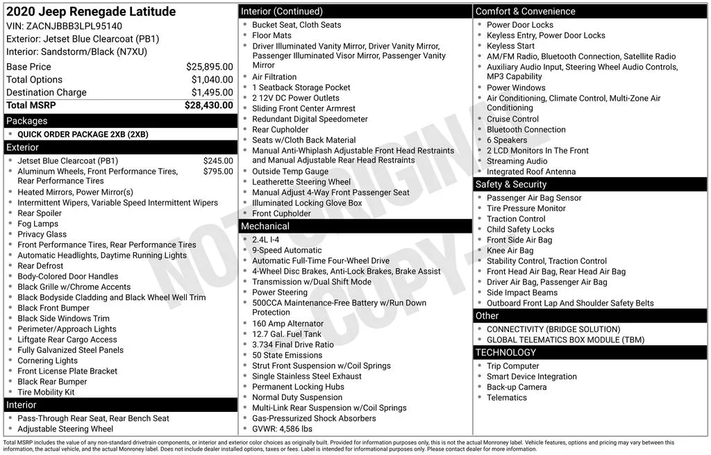 2020 Jeep Renegade Latitude for sale in Berlin, NJ