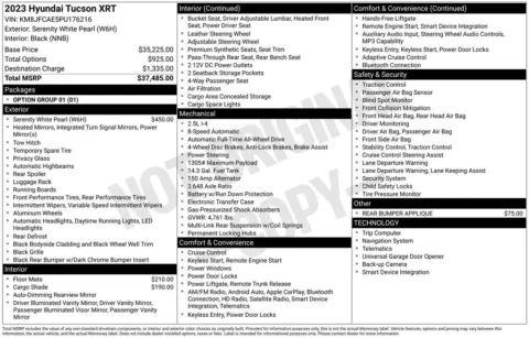 White 2023 Hyundai Tucson XRT for sale in Berlin, NJ