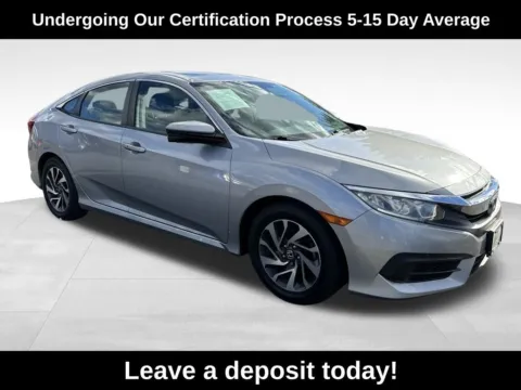 Silver 2018 Honda Civic EX for sale in Berlin, NJ