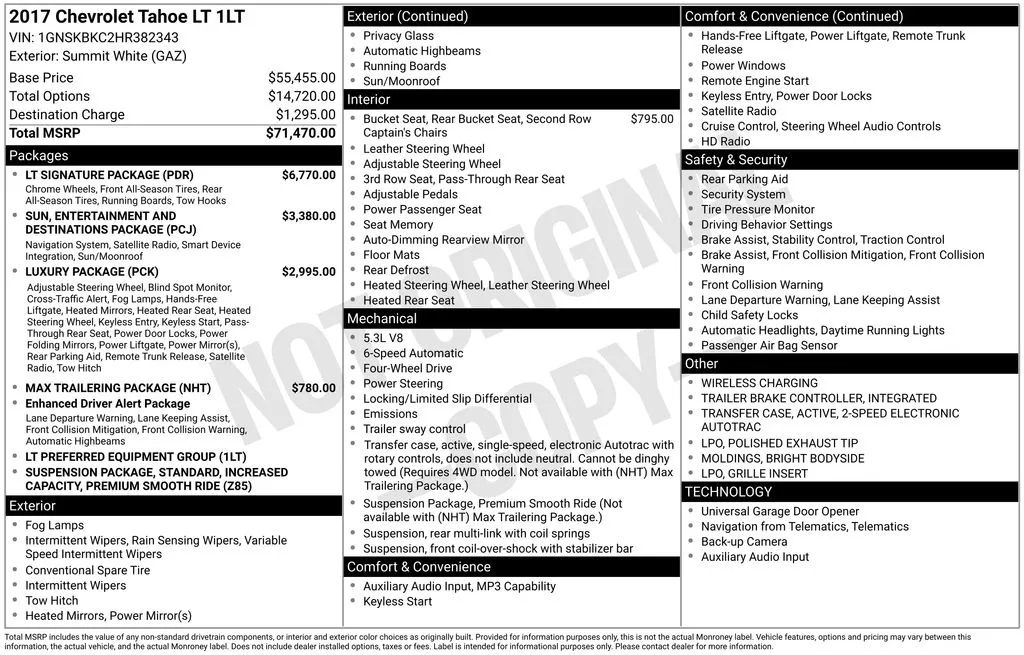 2017 Chevrolet Tahoe LT for sale in Berlin, NJ