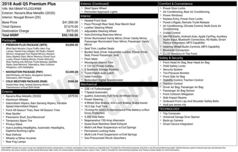 Blue 2018 Audi Q5 2.0T Premium Plus for sale in Berlin, NJ