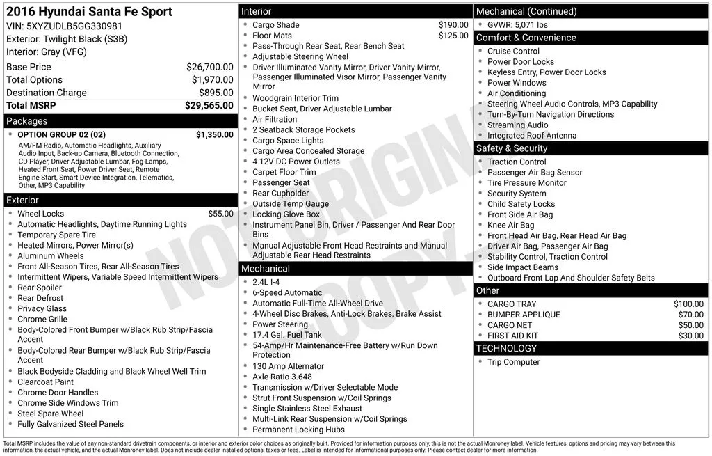 2016 Hyundai Santa Fe Sport 2.4 Base for sale in Berlin, NJ