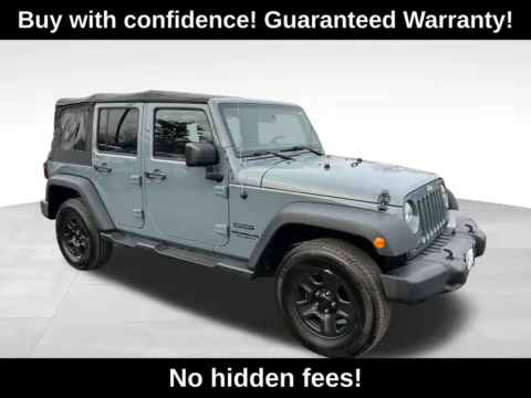 Gray 2015 Jeep Wrangler Unlimited Sport for sale in Berlin, NJ