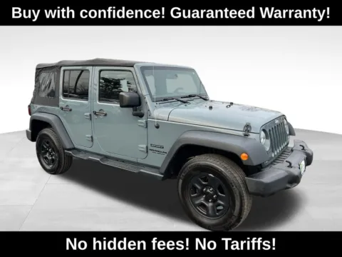 Gray 2015 Jeep Wrangler Unlimited Sport for sale in Berlin, NJ