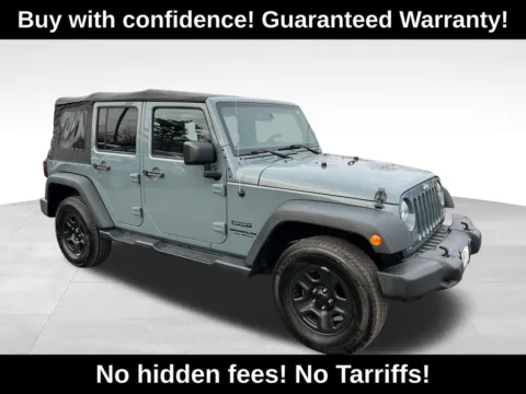 Gray 2015 Jeep Wrangler Unlimited Sport for sale in Berlin, NJ