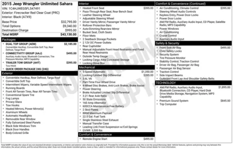 Red 2015 Jeep Wrangler Unlimited Sahara for sale in Berlin, NJ