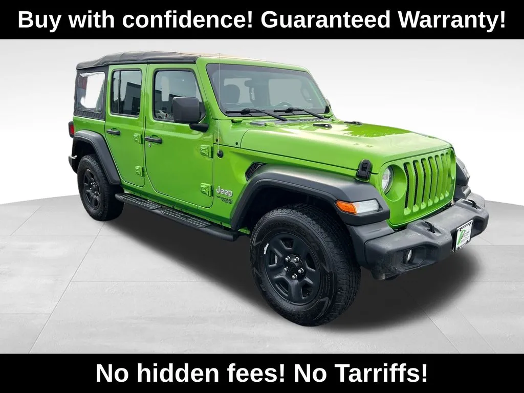 Green 2018 Jeep Wrangler Unlimited Sport for sale in Berlin, NJ