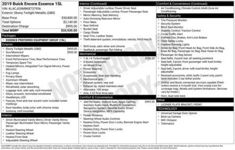 Black 2019 Buick Encore Essence for sale in Berlin, NJ