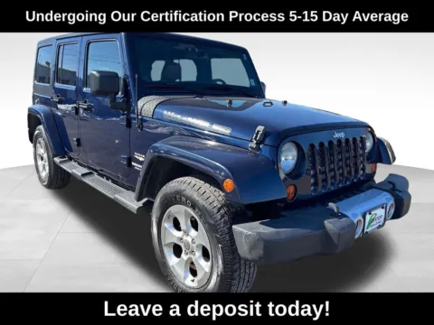 Blue 2013 Jeep Wrangler Unlimited Sahara for sale in Berlin, NJ