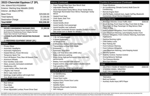 Gray 2023 Chevrolet Equinox LT for sale in Berlin, NJ