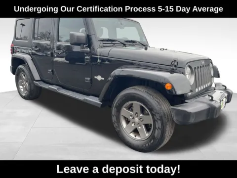 Black 2015 Jeep Wrangler Unlimited Freedom Edition for sale in Berlin, NJ