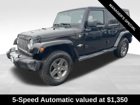 Another view of 2015 Jeep Wrangler Unlimited Freedom Edition for sale in Berlin, NJ at Bridge Auto Group