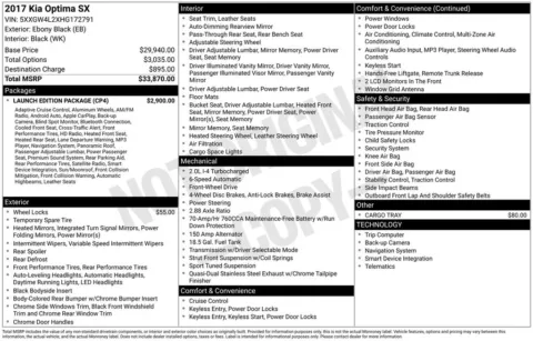 Black 2017 Kia Optima SX for sale in Berlin, NJ