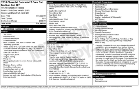 Unknown 2018 Chevrolet Colorado LT for sale in Berlin, NJ