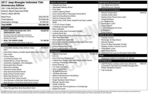 Black 2017 Jeep Wrangler Unlimited Sahara for sale in Berlin, NJ