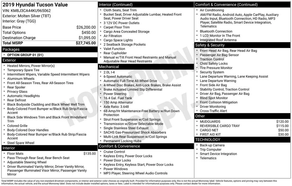 2019 Hyundai Tucson Value for sale in Berlin, NJ