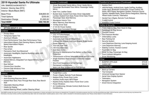 Blue 2019 Hyundai Santa Fe Ultimate for sale in Berlin, NJ