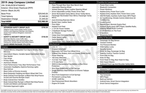 Green 2019 Jeep Compass Limited for sale in Berlin, NJ