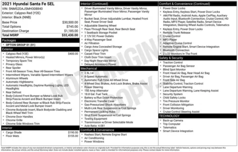 Red 2021 Hyundai Santa Fe SEL for sale in Berlin, NJ