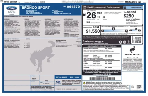 Black 2021 Ford Bronco Sport Big Bend for sale in Berlin, NJ