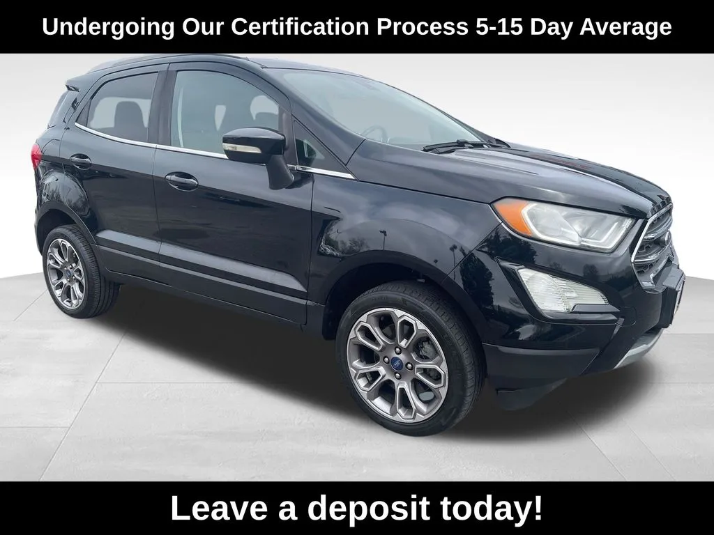 Black 2020 Ford EcoSport Titanium for sale in Berlin, NJ
