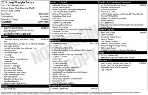 White 2014 Jeep Wrangler Sahara for sale in Berlin, NJ