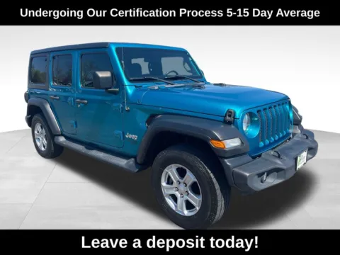Blue 2020 Jeep Wrangler Unlimited Sport S for sale in Berlin, NJ
