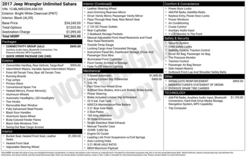 White 2017 Jeep Wrangler Unlimited Sahara for sale in Berlin, NJ