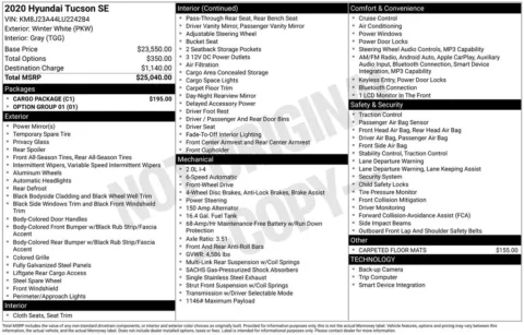 White 2020 Hyundai Tucson SE for sale in Berlin, NJ