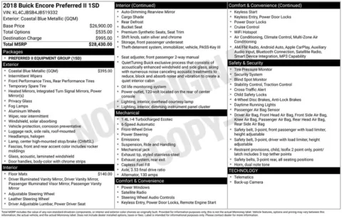 Blue 2018 Buick Encore Preferred II for sale in Berlin, NJ