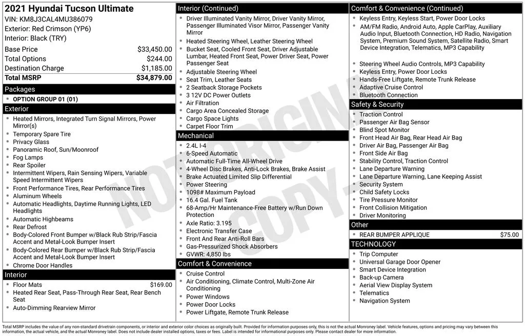 2021 Hyundai Tucson Ultimate for sale in Berlin, NJ