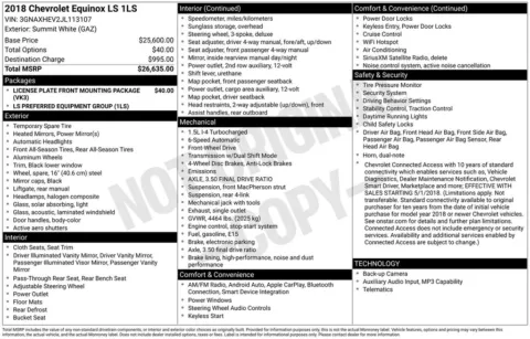 White 2018 Chevrolet Equinox LS for sale in Berlin, NJ